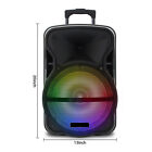 3000w Portable Bluetooth Speaker Sub Woofer Heavy Bass Sound System Party Aux Fm