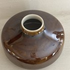 Mcm Hollohaza Hungary Vase Brown Stamped  567 Mid Century 