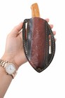 Leather Sheath For Straight Fixed Blade Knife Up To 5   Blade Double Edge Dagger
