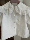 Antique Edwardian Cotton Baby Coat  12 Mos Mother Ofpearl Buttons great Cond