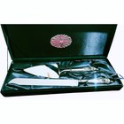 Ann Chicon Dallas Wedding Cake Cutter And Server Stainless Steel In Case