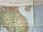 Malay Peninsula 1931 Very Large Map War Office