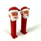 Vtg 2 Santa Claus Closed Eyes Pez Dispenser W Feet Made In Yugoslavia   Slovenia