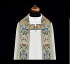 Cream Cope And Matching Stole Vestment