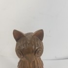Vintage 6 5  Hand Carved Wood Wooden Owl Figure