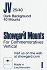 Stamp Mounts Black Background Precut Size Jv 25 X 40mm 40 Mounts