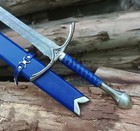 Viking Star  Real Damascus Full Tang  Blue 101-cm Battle Sword  Sharpe Dual Edge