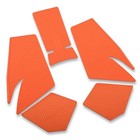 Motorcycle Tank Grip Protector Pads  Anti-slip Honeycomb Design  Orange