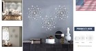 Sunburst Wall Decor Set 3 Silver Metal Wall Art With Rhinestones For Living R   