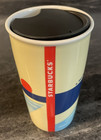 New Starbucks California Ceramic Travel Tumbler 12 Oz Mug Tag Lid 2017