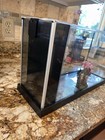 Aqueon Glass Rectangular Aquarium Tank With Black Frame Hinged Lid All Water