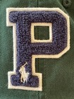 Polo Ralph Lauren Hat New Mens Green Blue Chenille P Logo Patch Adjustable Strap