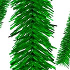 Shiny Metallic Green Tinsel Garland 30ft X 3in Christmas Tinsel Brush