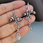 Elegant 925 Silver Cubic Zirconia Hook Earrings Women Wedding Ear Drop Jewelry