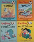 Vintage Walt Disney Fun To Read Library Lot 4 Hardcover Books Thumper Goofy 80s