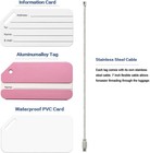 Aluminum Luggage Tags  Luggage Tag Holders For Travel Luggage Baggage Identif   
