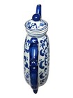 Antique Circle Hole Tea Pot blue   White andrea By Sadek