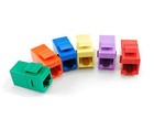 6-pack Cat6 Female female Rj45 Ethernet Multi Keystone Jack Coupler  Wp-c02mc