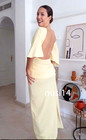Zara New Woman Cap Sleeves Open Back Cape Maxi Dress Bright Yellow  4661 209 322