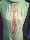 Natalie Wood Owned   Worn 60 s Pale Green Silk Suit  From Sydney Guilaroff