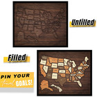 New Travel Map Wooden Usa Puzzle Perfect Couples Families Collection Gifts Decor