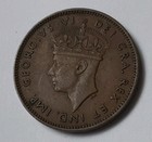 1938 Newfoundland Small One Cent  95 5  Copper  Coin - King George Vi