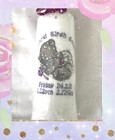 Personalised Embroidered Tatty Grey Teddy Bear Fleece Blanket Baby Shower Gift