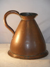 Antique 19th Century Victorian Copper Haystack Jug With Stamp 29cm High X 30 5cm