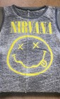 Nirvana Woman s Gray Sleeveless Distressed Tank Top Shirt Size Xl