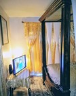 Walnut Wood Queen Four Poster Bed