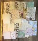 75   Piece Lot Junk Journal Ephemera Kit Diy Paper Pages Cardstock Tags Fabric