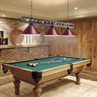 Wellmet 3 Light Billiard Pool Table Lights  59  59 Inch-3 Red