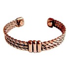 2 Pack Pure Copper Magnetic Bracelet Arthritis Pain Therapy Cuff  3 Line