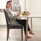 Upholstered Dining Chairs Set Of 2  Modern Upholstered Leather Dining Room Chair
