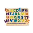 Melissa   Doug Alphabet Sound Wooden Learning Puzzle Board 26 Letter Pieces