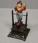 Antique Cast Iron Boy On Trapeze Mechanical Bank