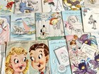 Vintage 1930s -1950s Used Greeting Cards Mixed Lot Birthday Get Well Baby