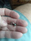 Vintage Navajo Baby Ring Size 1 Sterling Silver  Turquoise  Flower  Leaf Ring 
