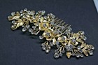 Gold Tone Hair Comb Bridal Wedding Crystal Rhinestone Hair Accessories Ha1927