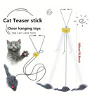 New-1pc Adjustable Hanging Cat Toy - Interactive Teaser For Playful Fun Us Stock