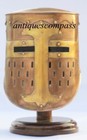 Antique Medieval Crusader Knight Helmet Armor Larp Sca With Stand Halloween 