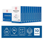 Tru Red 8 5  X 11  Copy Paper  20 Lbs   96 Brightness  500 Sheets ream  10 Reams