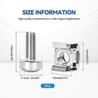 120-pack 304 Stainless Steel-m6 20mm Rack Mount Screws And Cage Nuts For Server