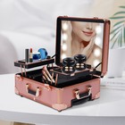 Rolling Makeup Case Salon Cosmetic Train Trolley 4 Wheels Organizer Box Aluminum