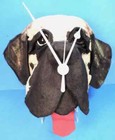 F b  Fogg Paper Mache  english Mastiff  Dog Wall Clock  perfect  