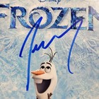 Josh Gad Signed Disney Frozen 8x10 Poster Photo Olaf Autograph   Beckett Bas Coa