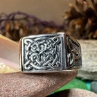 Men s Celtic Knot Ring Scottish Irish Pagan 925 Statement Ring 925