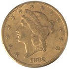 1890 Cc  20 Liberty Gold Double Eagle - Pcgs Au58