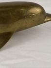 Vtg Brass Dolphin Porpoise Sculpture Figurine Coastal Beach 6 5  India