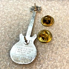 House Of Blues Lapel Pin Guitar Orlando Peace Sign Enamel 2 25 x3 4 hat Tie Tote